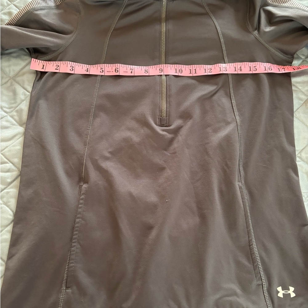 UNDER ARMOUR Charcoal Quarter-Zip Hoodie - Picture 12 of 12